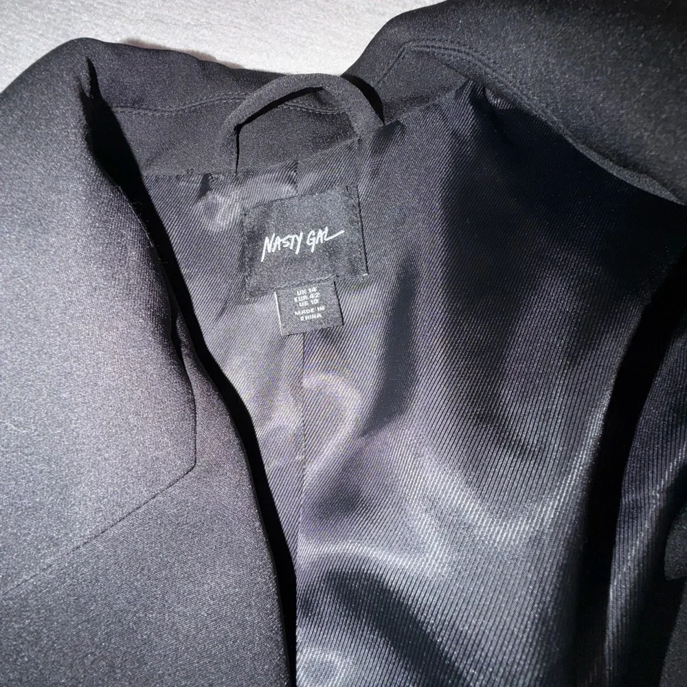Black Suit Set with Heart & Star Crystal Cut Outs - Picture 5 of 7